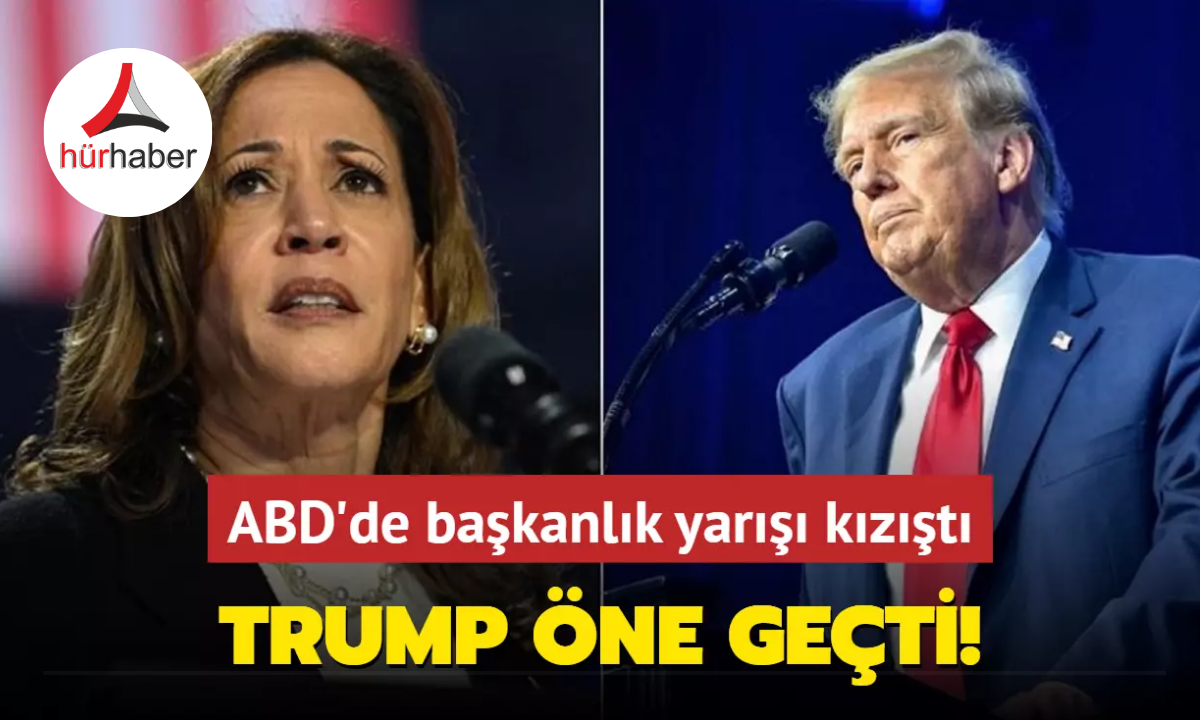 ABD'de başkanlık yarışı kızıştı... Trump, Harris'in önüne geçti!