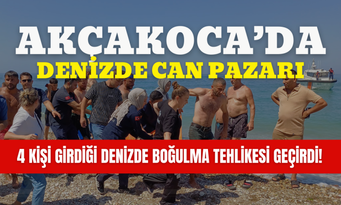 Akçakoca'da denizde can pazarı! 