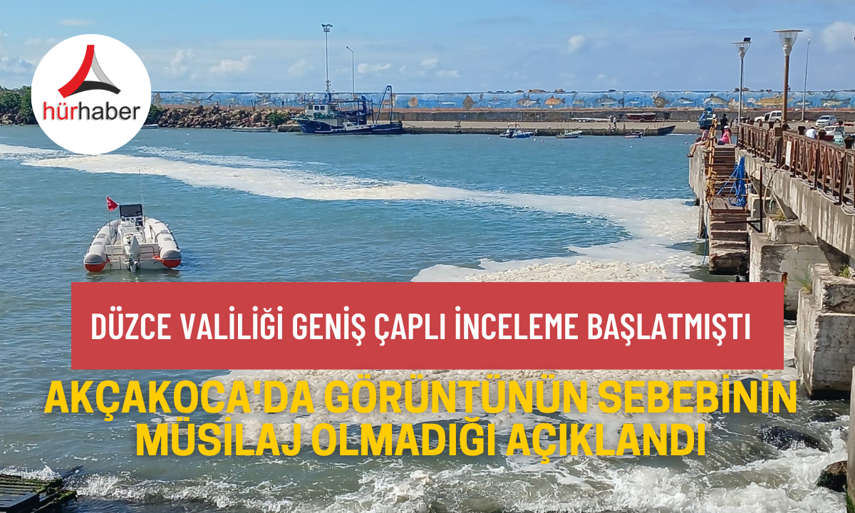 Akçakoca'da görüntünün sebebinin müsilaj olmadığı açıklandı