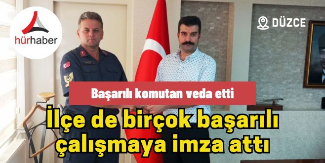 Başarılı komutan veda etti