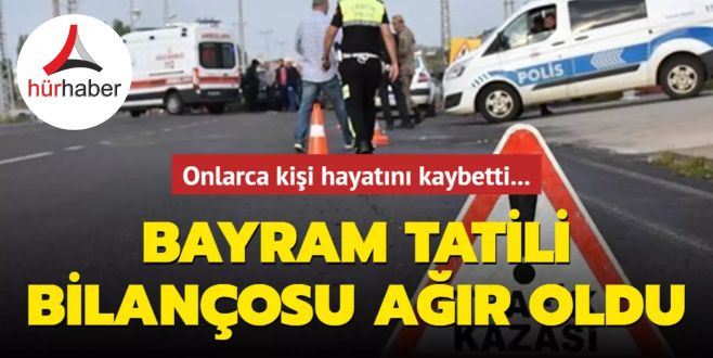 Bayram tatilinin ilk 8 gününde gerçekleşen trafik kazalarında 68 kişi hayatını kaybetti