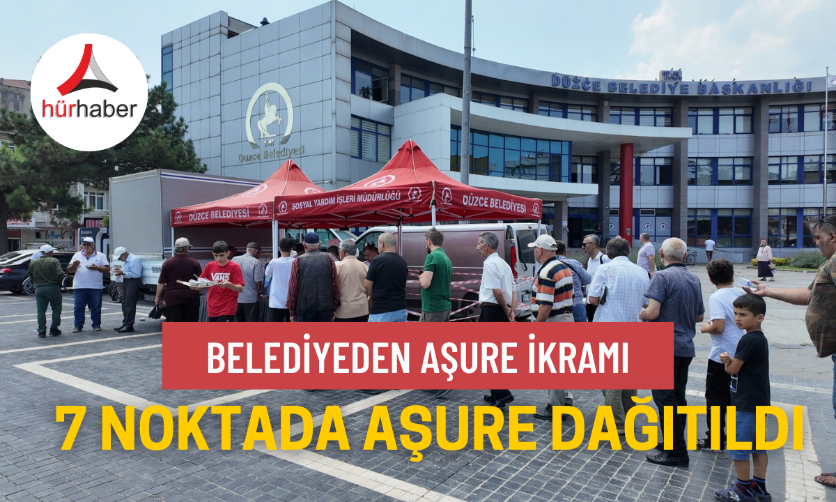 Belediyeden aşure ikramı