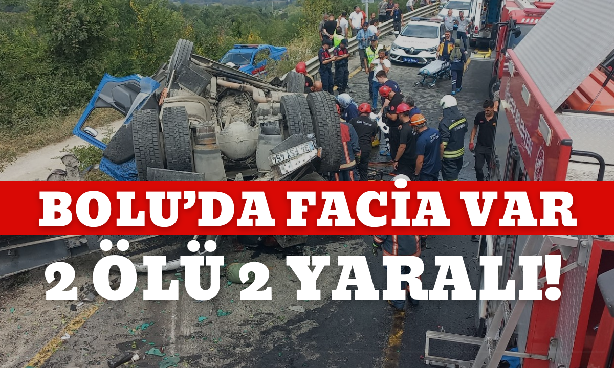 Bolu dağında Freni boşalan tır dehşet saçtı 2 ölü 2 yaralı