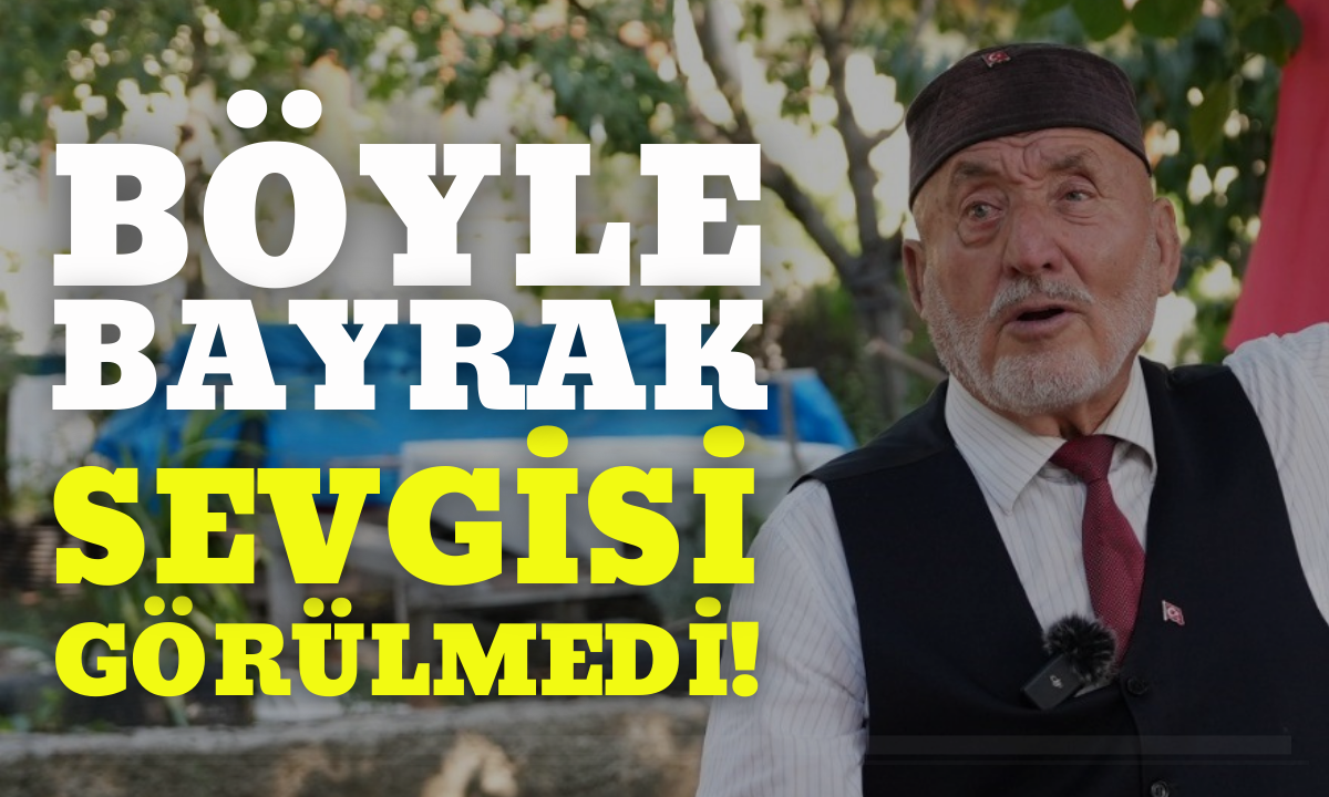 Böyle bayrak sevgisi görülmedi! 