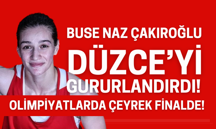 Buse Naz Çakıroğlu Düzce'yi gururlandırdı! Çeyrek finalde!