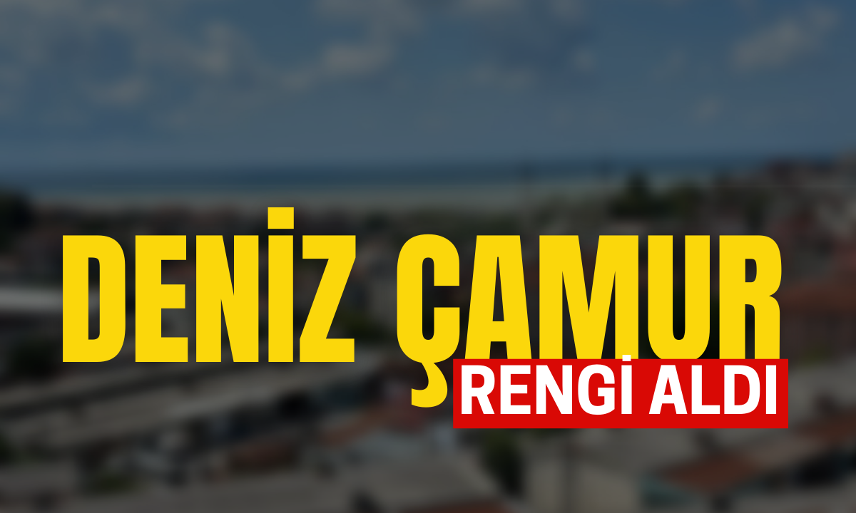 Deniz çamur rengini aldı!