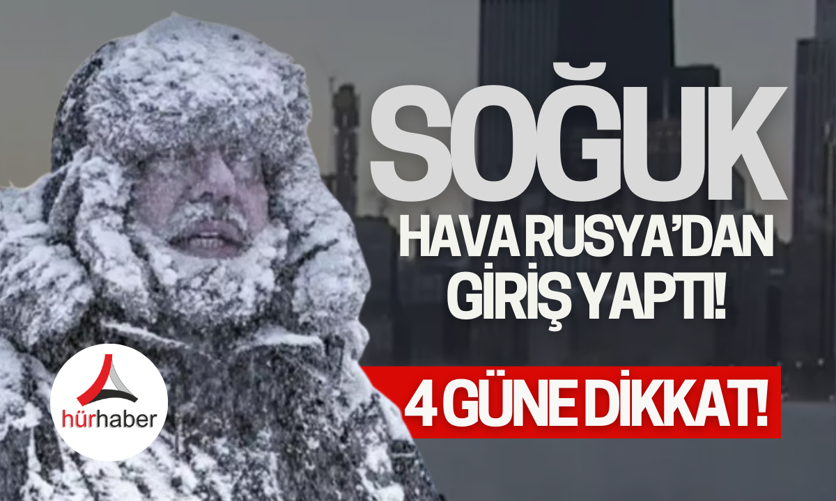 Donacağız Soğuk havalar Rusya'dan giriş yaptı!