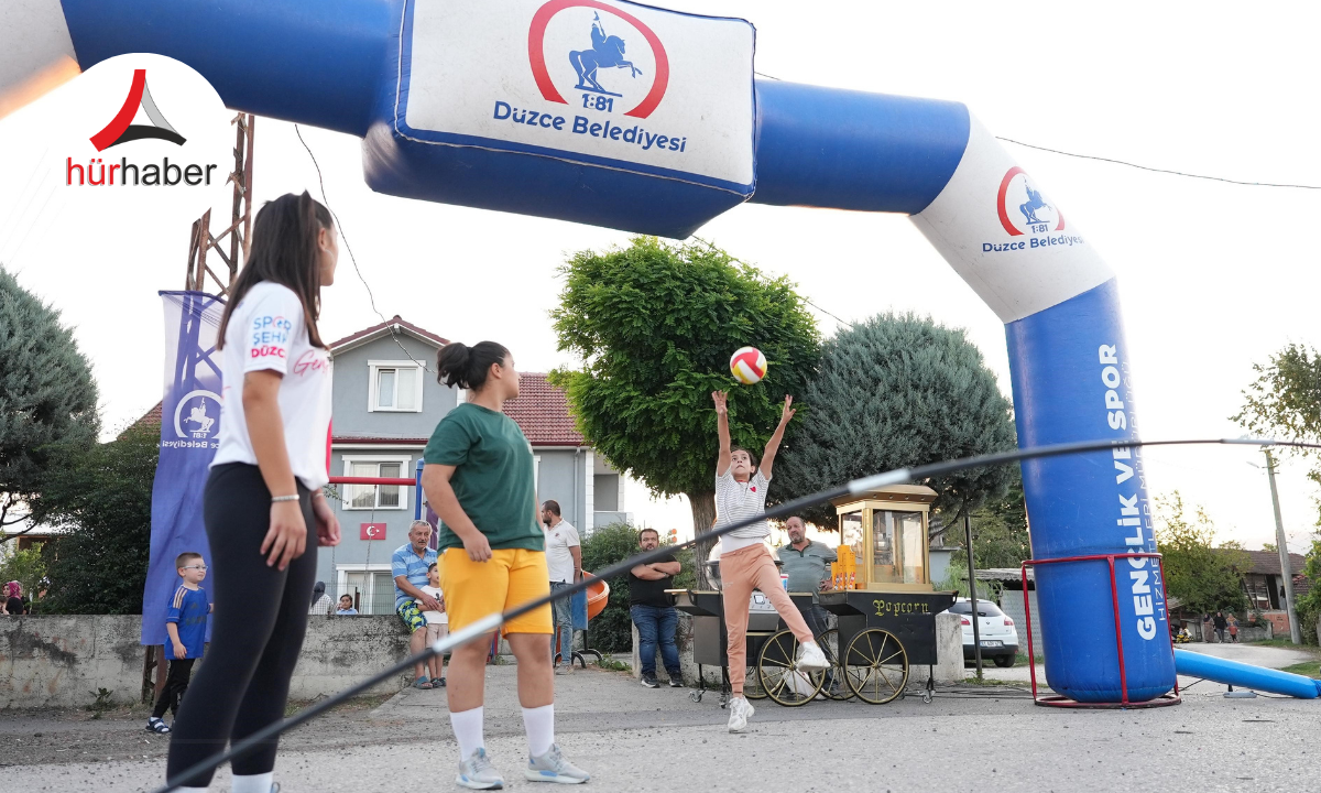 Düzce Belediyesi spor etkinliklerini mahallelere taşıyor!