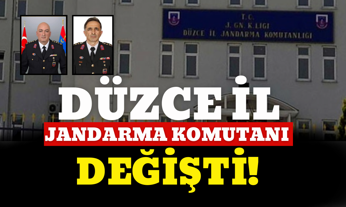 Düzce İl jandarma komutanı Kıdemli Alpay Mustafa Tetik atandı! 