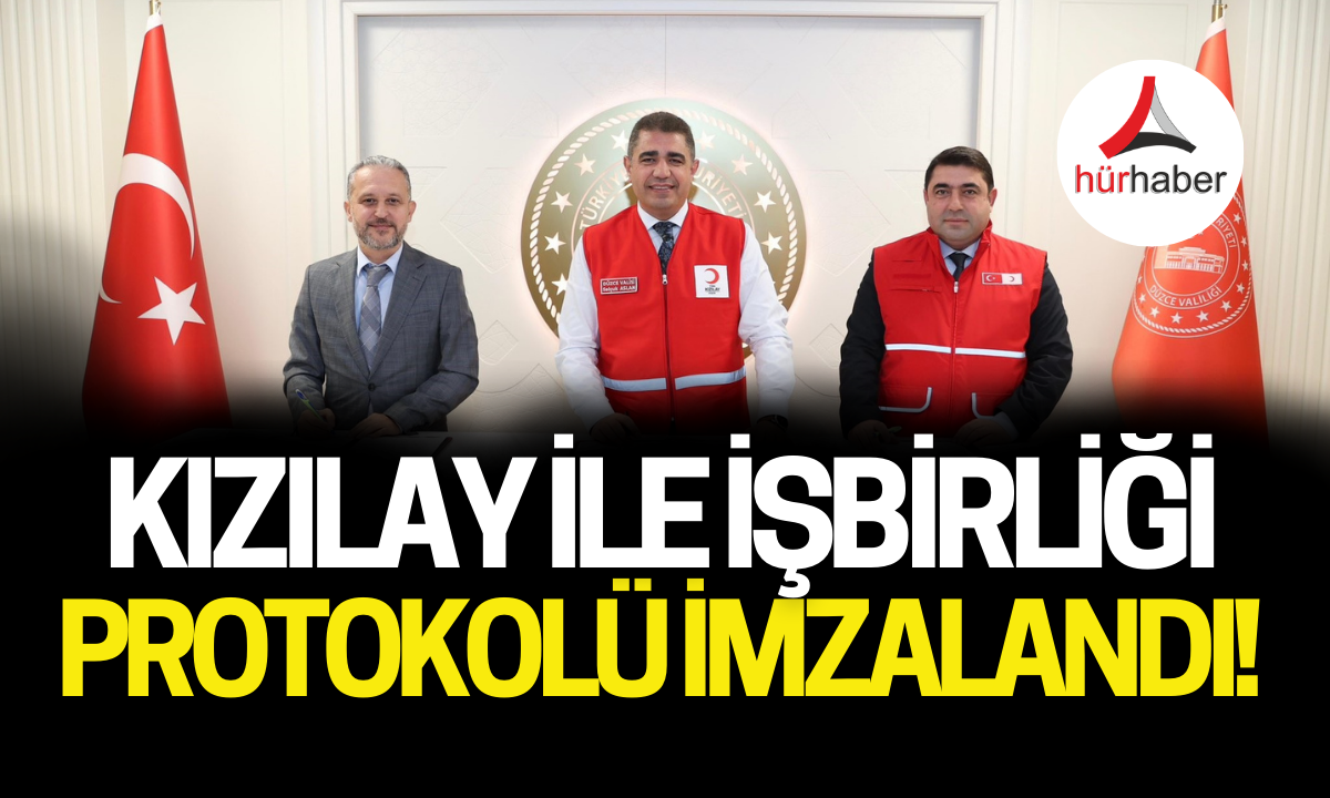 Düzce Kızılay ile işbirliği protokolü imzalandı!