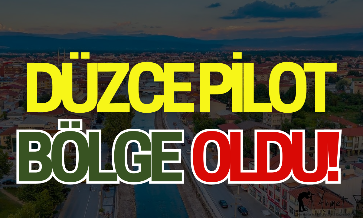 Düzce pilot bölge oldu! İşte detaylar....