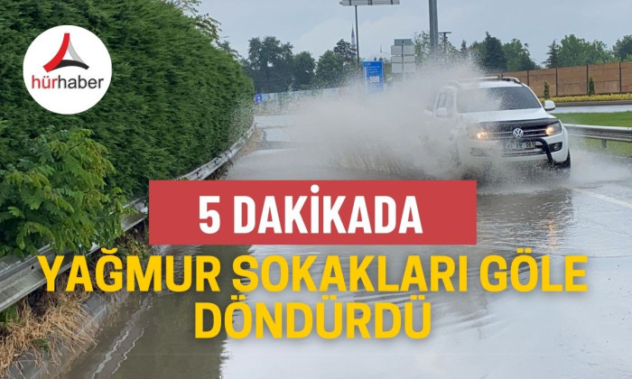 Düzce sokakları göle döndü!