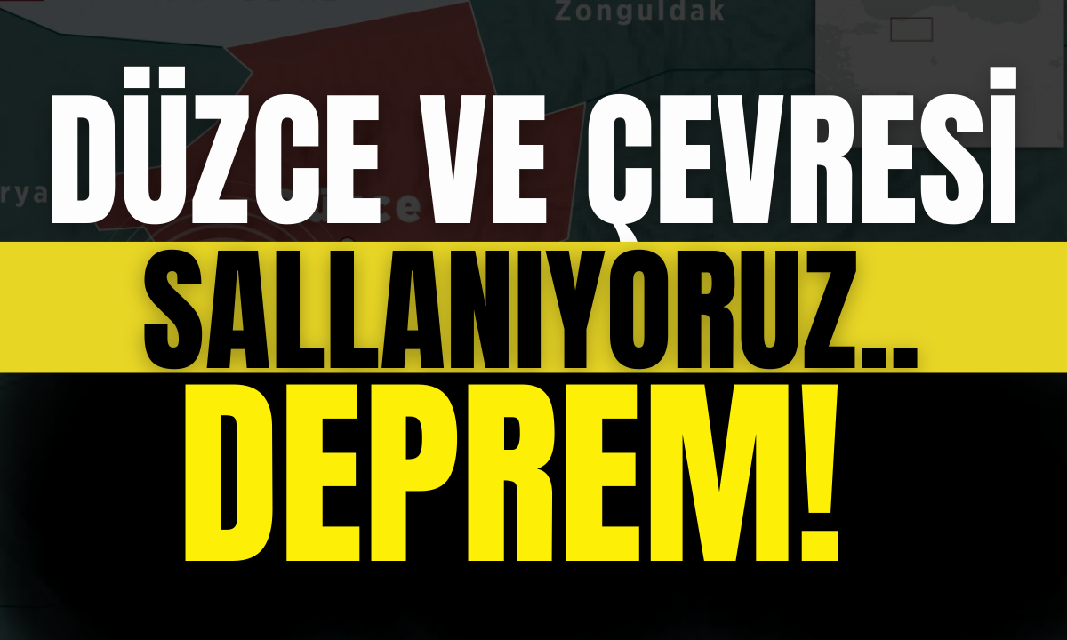 Düzce ve çevresi sallanıyoruz! Düzce Deprem!