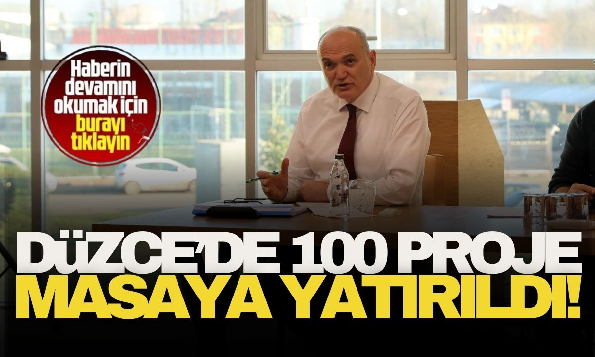 Düzce'de 100 proje masaya yatırıldı!