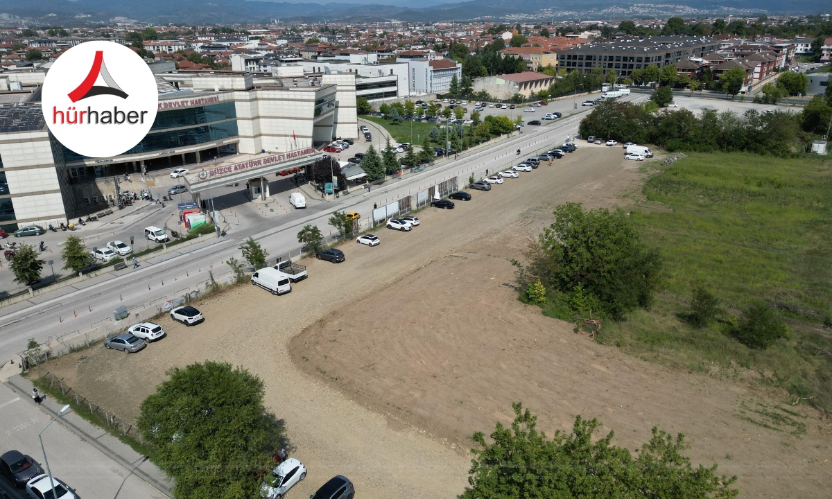 Düzce'de 150 araçlık otopark oldu! 