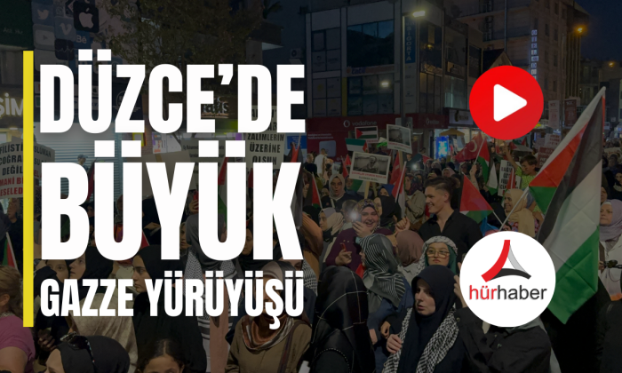 Düzce’de ‘Büyük Gazze Yürüyüşü