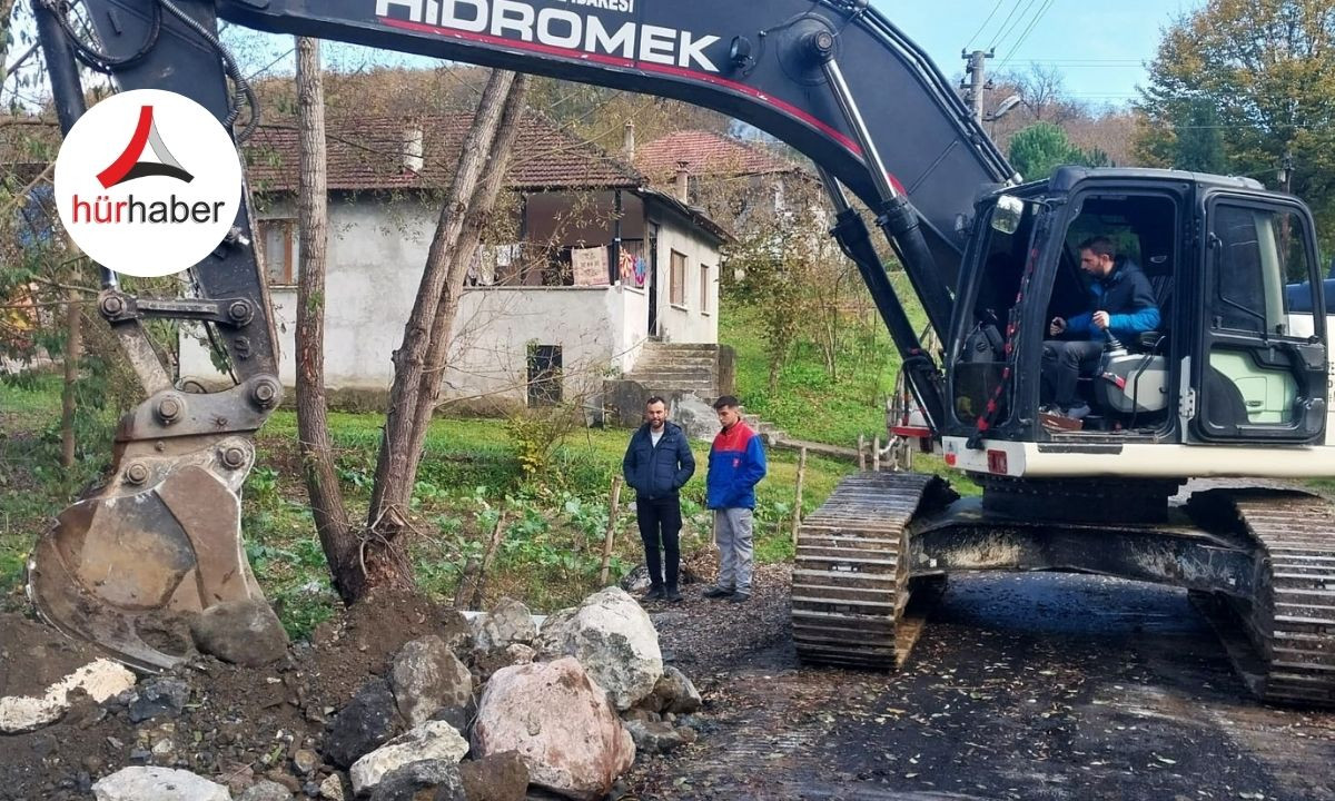 Düzce'de kutu menfezler yerleştiriliyor!