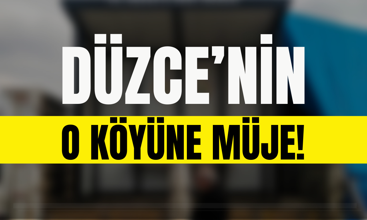 Düzce’nin o köyüne müjde!