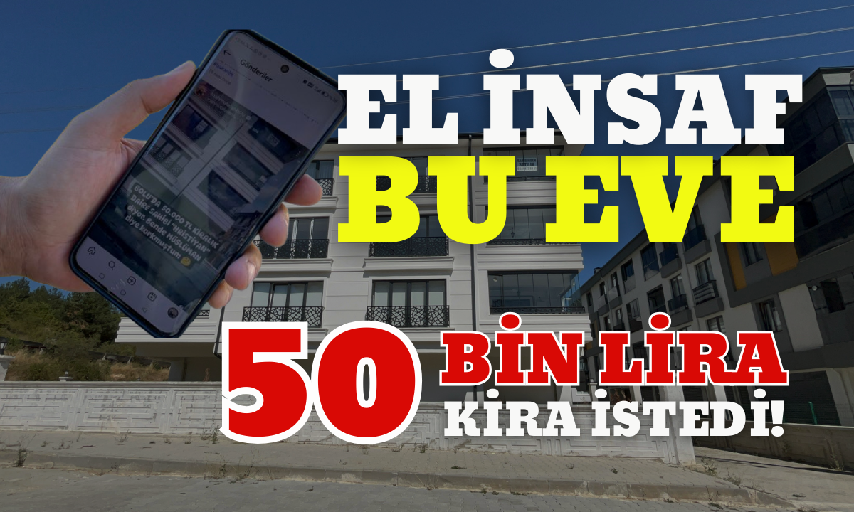 El insan bu eve  50 bin lira kira istiyor!