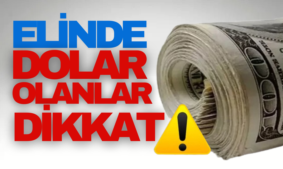 Elinde doları olanlar dikkat: İşte detaylar 