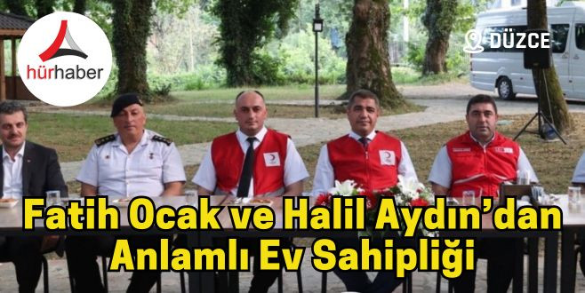 Fatih Ocak ve Halil Aydın’dan anlamlı ev sahipliği