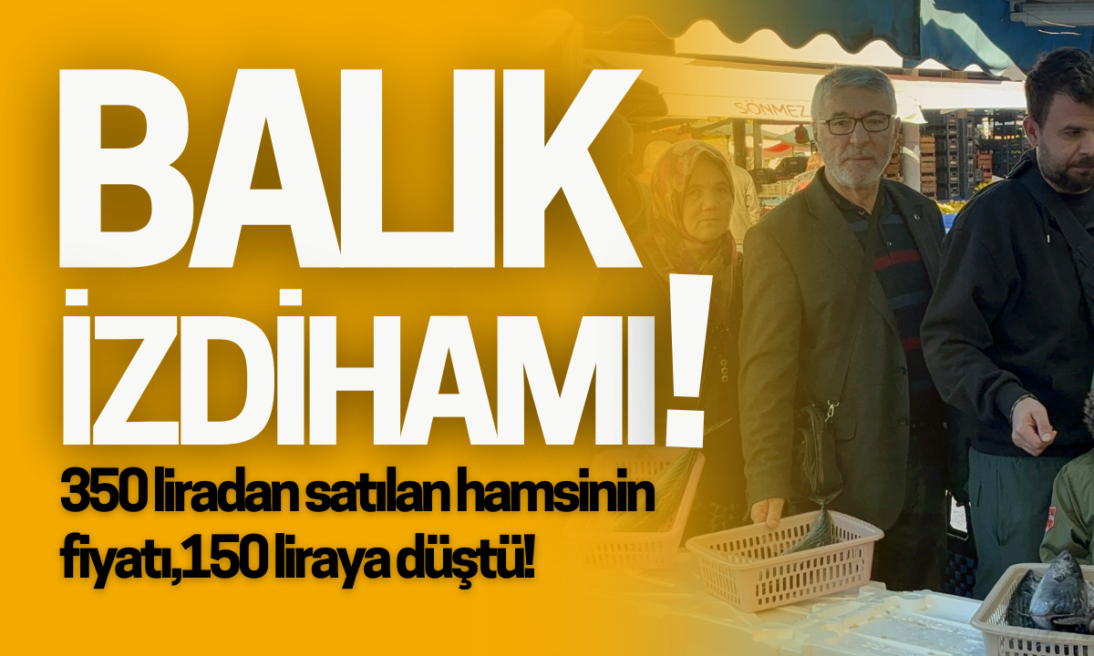 Fiyatı duyan koştu balık izdihamı yaşandı!