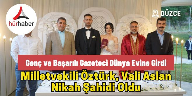 Genç ve başarılı gazeteci dünya evine girdi