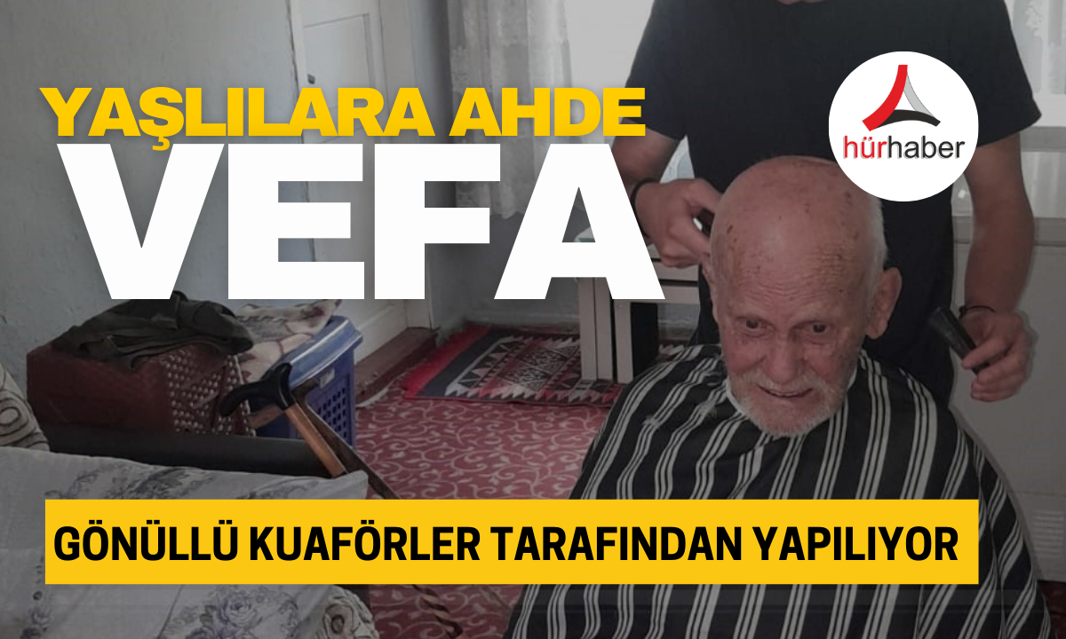 Gönüllü kuaförler tarafından yapılıyor