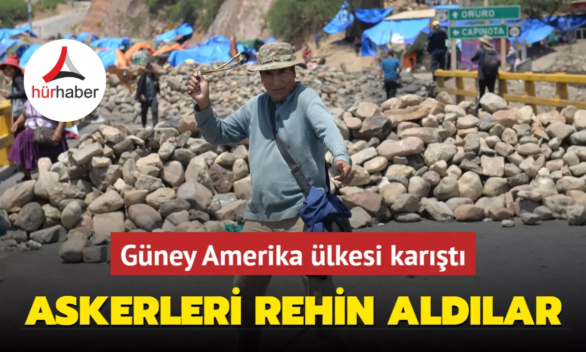 Güney Amerika ülkesi karıştı! Askerleri rehin aldılar