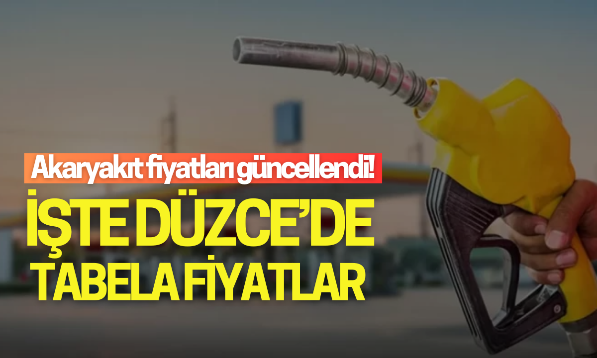 İşte Düzce'de Akaryakıt tabela fiyatlar!