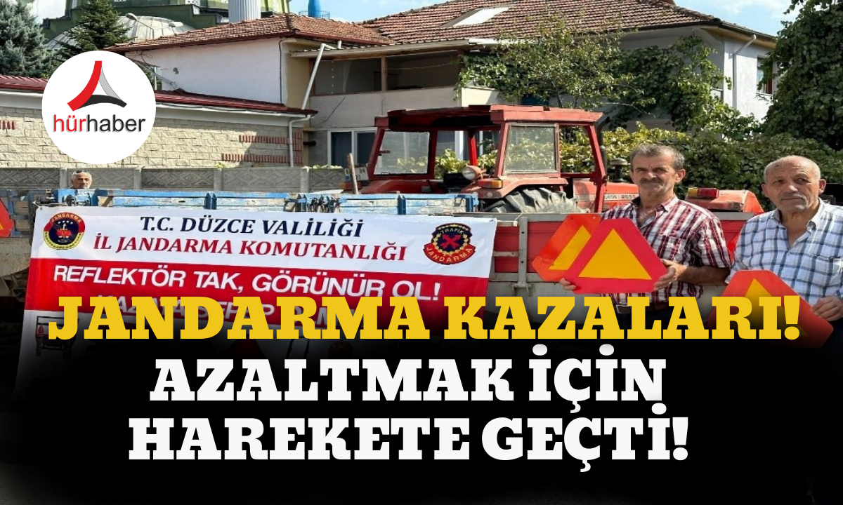 Jandarma kazaları azaltmak için harekete geçti!