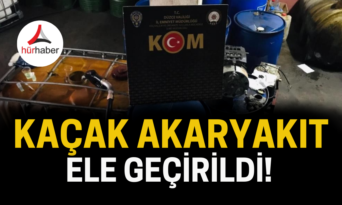  Jandarma'dan Operasyon Kaçak akaryakıt ele geçirildi!