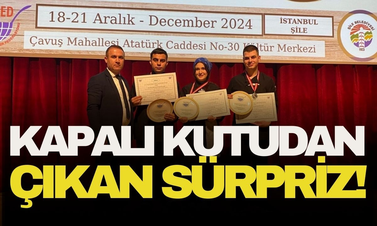 Kapalı kutudan çıkan sürpriz!