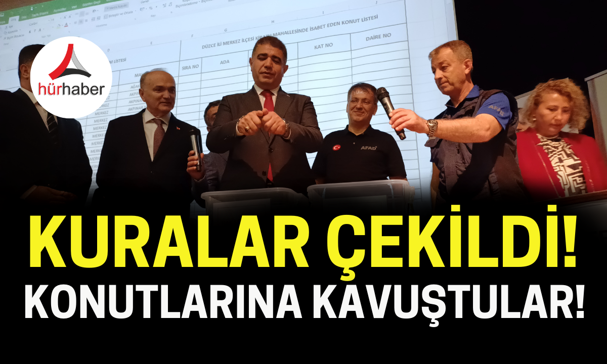 Kuralar çekildi! Konutlarına kavuştular! TOKİ Kura