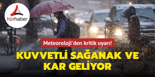 Kuvvetli sağanak ve kar geliyor... Meteoroloji'den kritik uyarı! 1 Ocak 2024