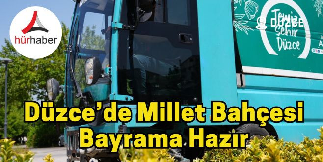 Millet Bahçesi bayrama hazır