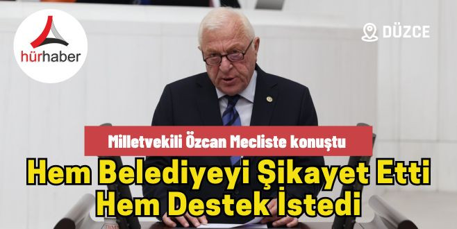 Milletvekili Talih Özcan Mecliste konuştu