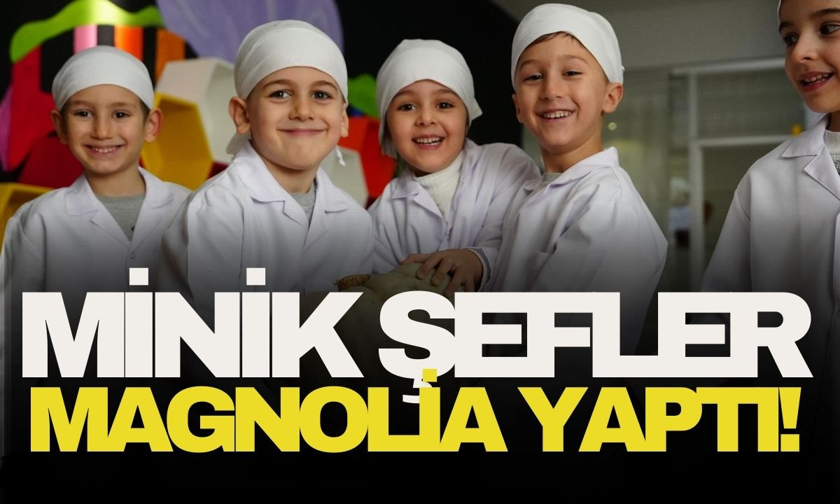 Minik şefler bal kabağından magnolia yaptı! 