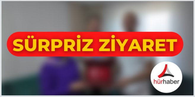 Miniklere sürpriz ziyaret yaptı