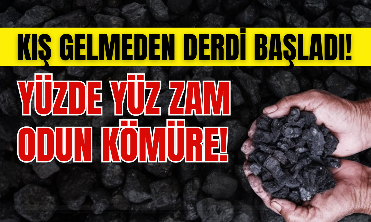 Odun kömüre Zam geldi Kış gelmeden derdi başladı!