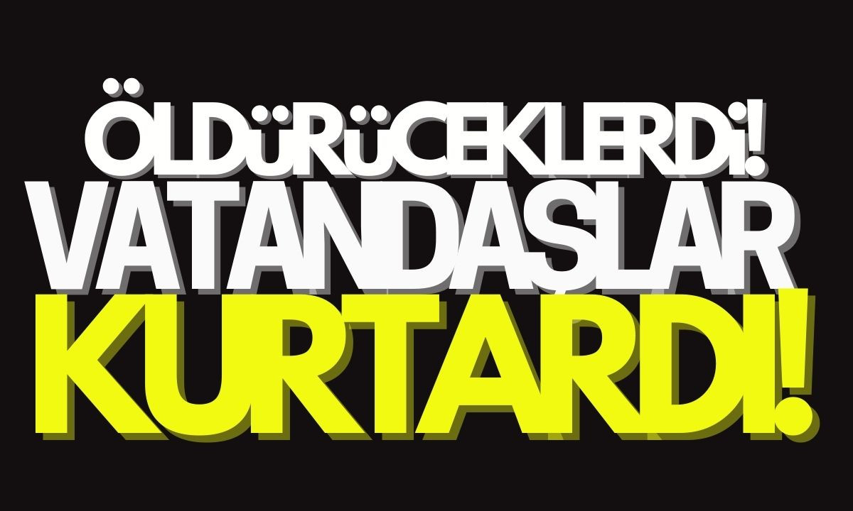 Öldüreceklerdi vatandaşlar tarafında kurtarıldı! O anlar kamerada! 