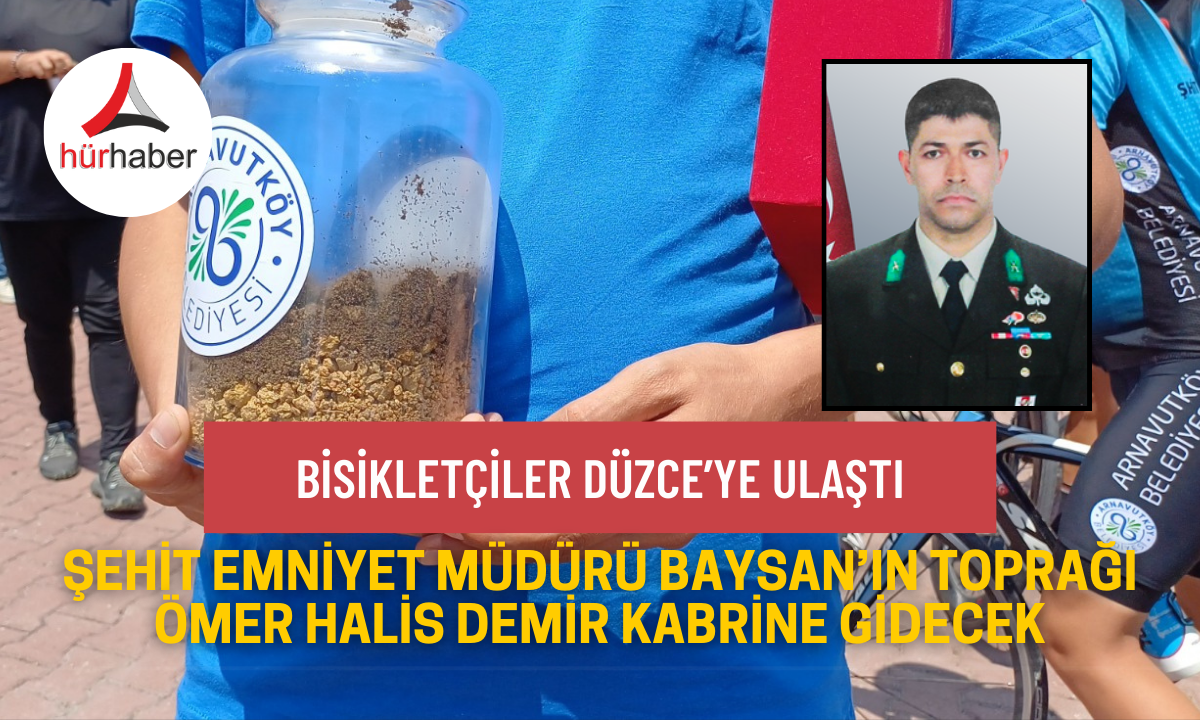 Ömer Halis Demir kabrine gidecek Bisikletçiler Düzce’ye ulaştı