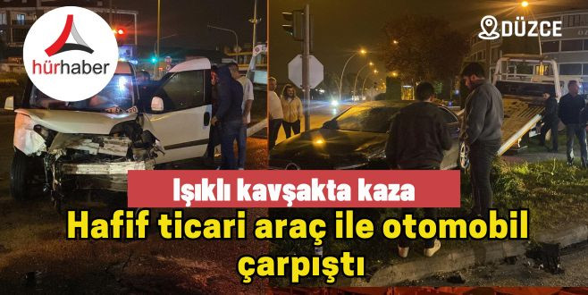 Otomobil ile hafif ticari araç çarpıştı: 3 yaralı