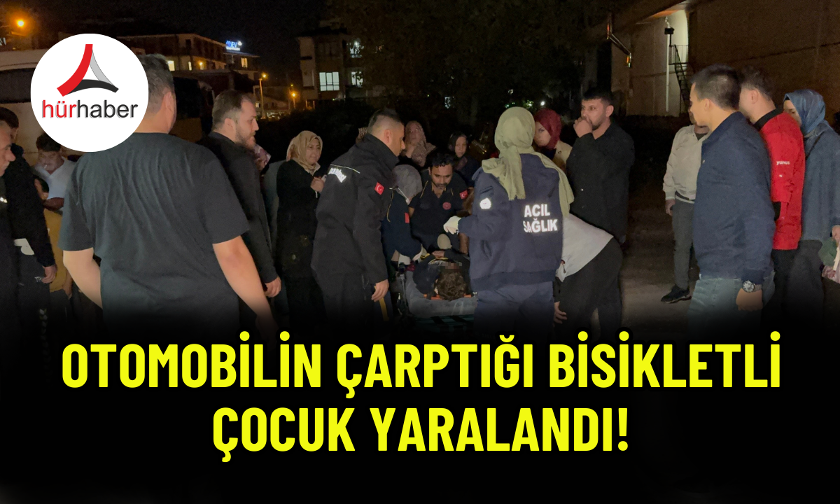 Otomobilin çarptığı bisikletli çocuk yaralandı!