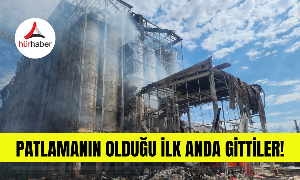 Patlamanın olduğu ilk anda gittiler!