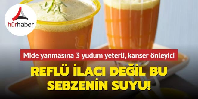 Reflü ilacı değil bu sebzenin suyu! Mide yanmasına 3 yudum yeterli, kanser önleyici