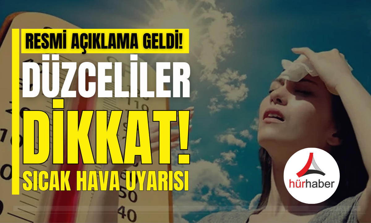 Resmi açıklama geldi! Düzceliler dikkat! İşte detaylar