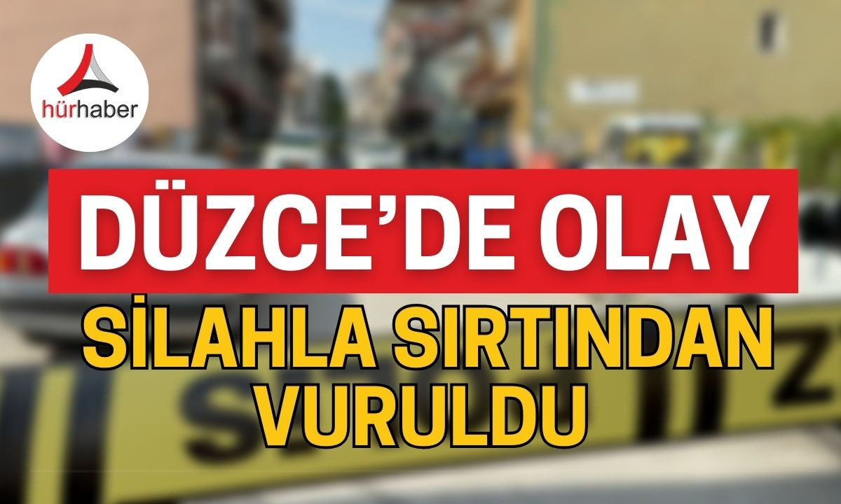 Silahla sırtından vuruldu!