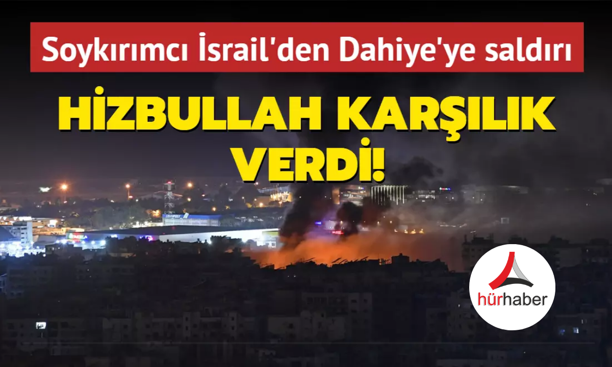 Soykırımcı İsrail'den Dahiye'ye saldırı... Hizbullah karşılık verdi