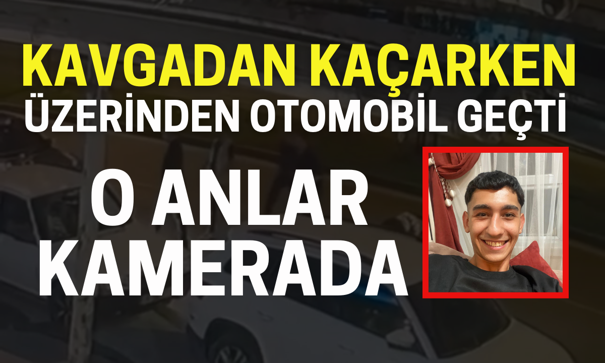 Üzerinden otomobil geçti: O anlar kamerada